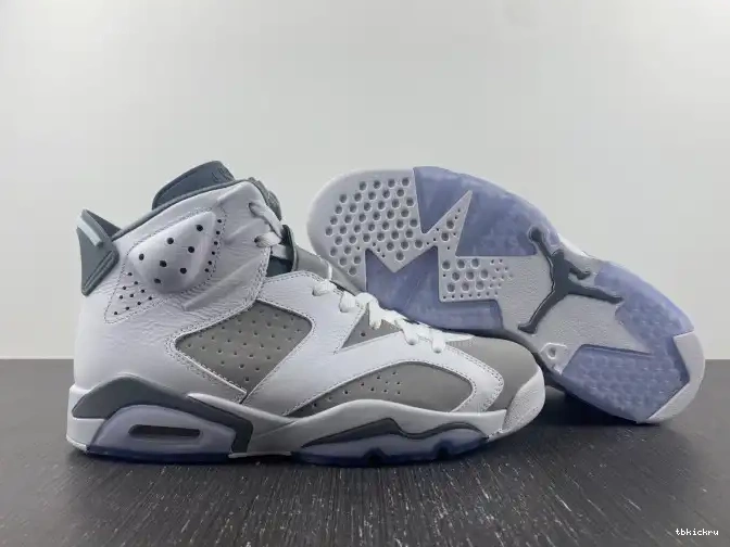 Rep TBkick Jordan Grey 6 Cool CT8529-100 Air 0526